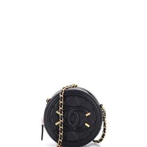 Chanel Filigree Round Clutch With Chain #239852C27B